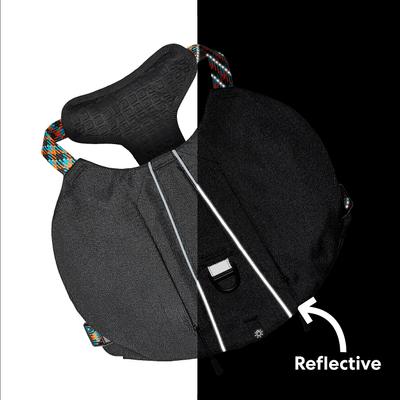 Show full view: Frisco Rugged Day Pack Harness with Reflective Straps, Black, X-Large slide 6 of 12