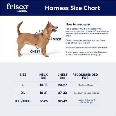 Show full view: Frisco Rugged Day Pack Harness with Reflective Straps, Black, XX-Large/XXX-Large slide 8 of 11