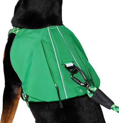 Show full view: Frisco Rugged Day Pack Harness with Reflective Straps, Green, Large slide 3 of 12
