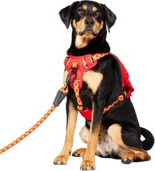 Frisco Rugged Day Pack Harness with Reflective Straps, Red, Large