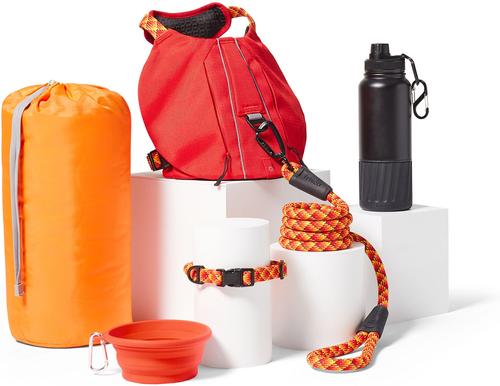 Show full view: Frisco Rugged Day Pack Harness with Reflective Straps, Red, Large slide 6 of 10