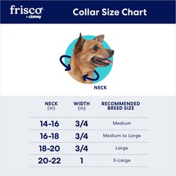 Frisco Rugged Reflective Rope Dog Collar, Black, 16 to 18-in neck, 3/4-in wide slide 2 of 9