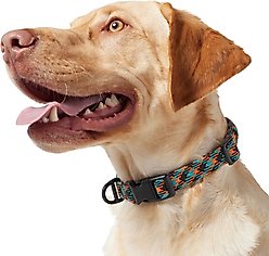 Frisco Rugged Reflective Rope Dog Collar, Black, 18 to 20-in neck, 3/4-in wide slide 2 of 9