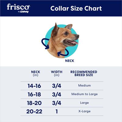 Show full view: Frisco Rugged Reflective Rope Dog Collar, Black, 18 to 20-in neck, 3/4-in wide slide 8 of 11