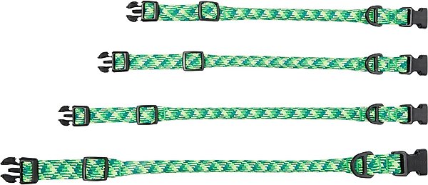 Show full view: Frisco Rugged Reflective Rope Dog Collar, Green, 18 to 20-in neck, 3/4-in wide slide 5 of 11