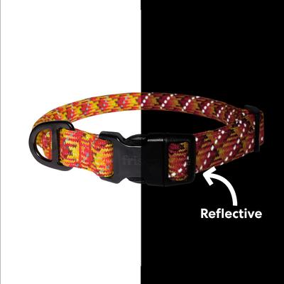 Show full view: Frisco Rugged Reflective Rope Dog Collar, Red, 14 to 16-in neck, 3/4-in wide slide 4 of 11