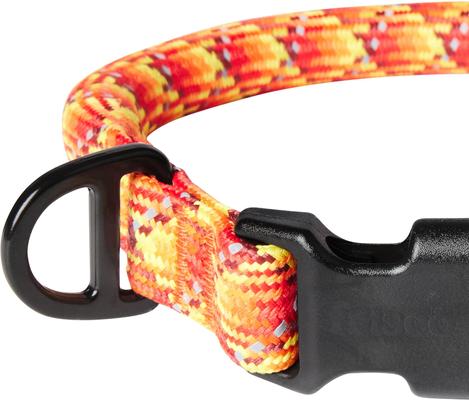 Show full view: Frisco Rugged Reflective Rope Dog Collar, Red, 18 to 20-in neck, 3/4-in wide slide 3 of 12