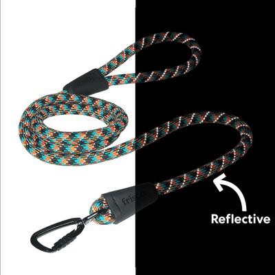 Show full view: Frisco Rugged Reflective Rope Dog Leash, Black, Length: 6-ft, Width: 5/8-in slide 4 of 10