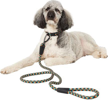 Show full view: Frisco Rugged Reflective Rope Dog Leash, Black, Length: 6-ft, Width: 5/8-in slide 3 of 10