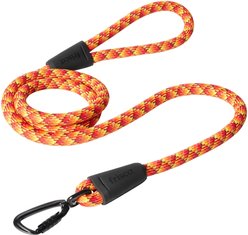 Frisco Rugged Reflective Rope Dog Leash, Red, Length: 6-ft, Width: 5/8-in