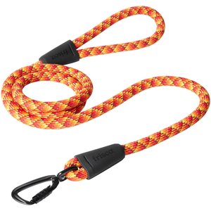 Frisco Rugged Reflective Rope Dog Leash, Red, Length: 6-ft, Width: 5/8-in