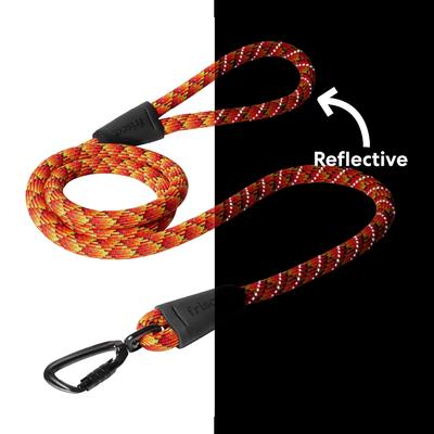 Show full view: Frisco Rugged Reflective Rope Dog Leash, Red, Length: 6-ft, Width: 5/8-in slide 5 of 11