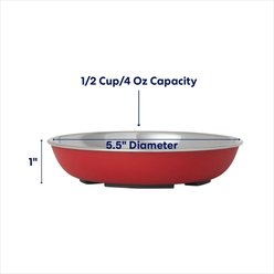 Frisco Saucer Cat Bowl, Red, 1 cup, 1 count slide 2 of 6