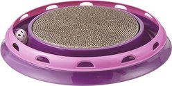 Frisco Scratch & Roll Scratcher Cat Toy with Catnip, Purple