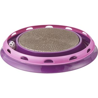 Frisco Scratch & Roll Scratcher Cat Toy with Catnip, Purple slide 1 of 4