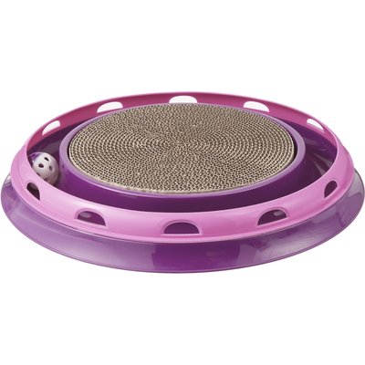 Frisco Frisco Scratch & Roll Scratcher Cat Toy with Catnip, Purple