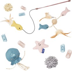 Frisco Sea Creatures Variety Pack Cat Toy with Catnip, 12 count