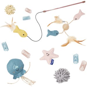 Frisco Sea Creatures Variety Pack Cat Toy with Catnip, 12 count