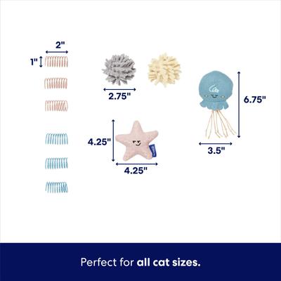 Show full view: Frisco Sea Creatures Variety Pack Cat Toy with Catnip, 12 count slide 3 of 8