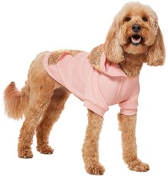 Frisco Sequin Dog & Cat Hoodie, Pink, Large