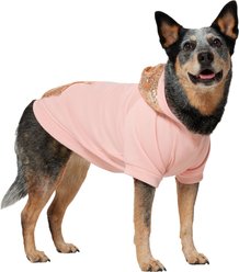 Frisco Sequin Dog & Cat Hoodie, Pink, X-Large
