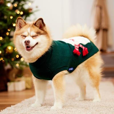 Show full view: Frisco Sequin Polar Bear Dog & Cat Sweater, Medium slide 8 of 12