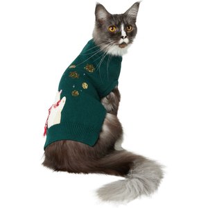 Frisco Sequin Polar Bear Dog & Cat Sweater, Small