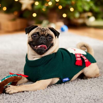 Show full view: Frisco Sequin Polar Bear Dog & Cat Sweater, Small slide 9 of 13