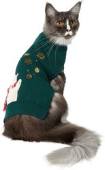 Frisco Sequin Polar Bear Dog & Cat Sweater, X-Small