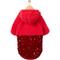 Show in main carousel: Frisco Sequin Sherpa Dog & Cat Hoodie, Red, Large slide 3 of 10