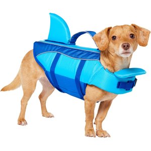 Frisco Shark Dog Life Jacket, Blue, Small