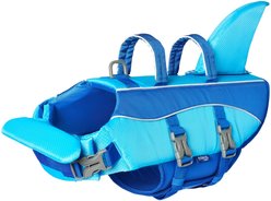 Frisco Shark Dog Life Jacket, Blue, Small slide 2 of 8