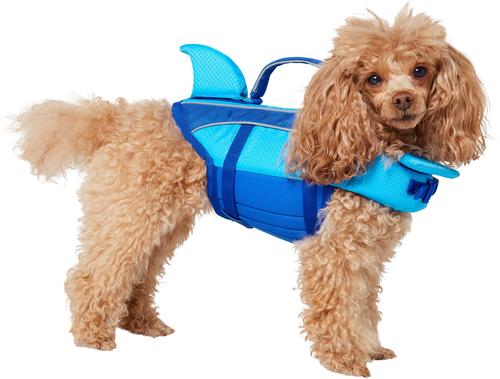 FRISCO Shark Dog Life Jacket, Blue, X-Small