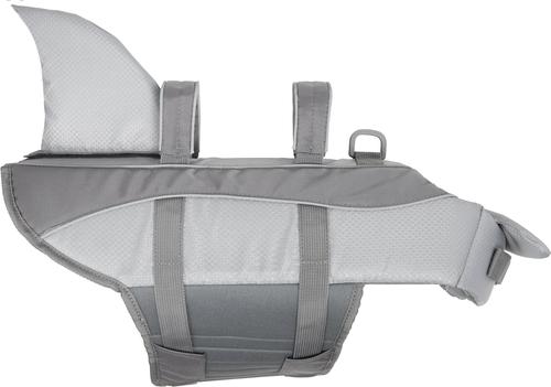 Show full view: Frisco Shark Dog Life Jacket, Gray, Large slide 5 of 13