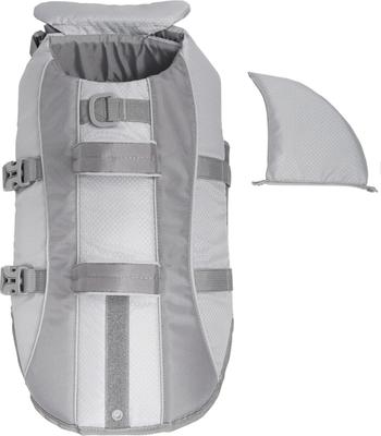 Show full view: Frisco Shark Dog Life Jacket, Gray, Large slide 7 of 13