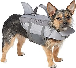 Frisco Shark Dog Life Jacket, Gray, X-Small