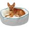 Show in main carousel: Frisco Sherpa Blanket, Small + Hexagon Bolster Cat & Dog Bed, Gray Basket Weave Print slide 5 of 8