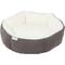 Show in main carousel: Frisco Sherpa Bolster Cat & Dog Bed, Gray, Small slide 3 of 8