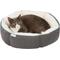 Show in main carousel: Frisco Sherpa Bolster Cat & Dog Bed, Gray, Small slide 6 of 8