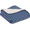 Show in main carousel: Frisco Sherpa Cat & Dog Throw Blanket, Navy Herringbone, Small slide 2 of 8