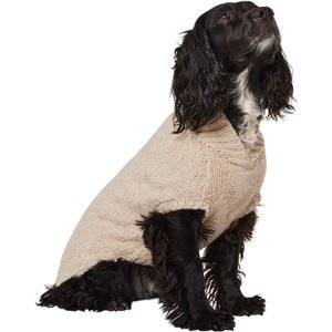 Frisco Sherpa Lined Chunky Cable Knit Dog & Cat Sweater, Large