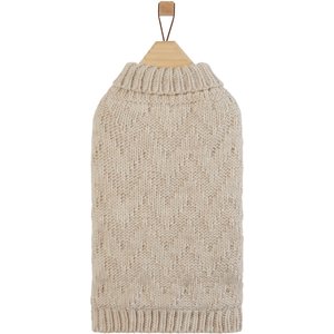 Frisco Sherpa Lined Chunky Cable Knit Dog & Cat Sweater, Medium