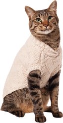 Frisco Sherpa Lined Chunky Cable Knit Dog & Cat Sweater, Small