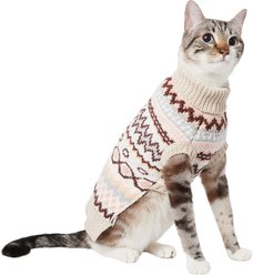 Frisco Sherpa Lined Fairisle Dog & Cat Sweater, Small