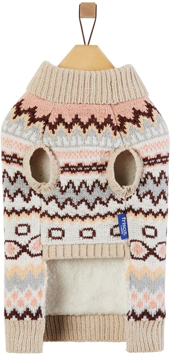 Frisco Sherpa Lined Fairisle Dog & Cat Sweater