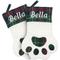 Show in main carousel: Frisco Christmas Sherpa Plaid Paw Holiday Personalized Dog & Cat Stocking, Green slide 3 of 7