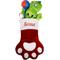 Show in main carousel: Frisco Christmas Sherpa Plaid Paw Holiday Personalized Dog & Cat Stocking, Red slide 2 of 5