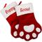Show in main carousel: Frisco Christmas Sherpa Plaid Paw Holiday Personalized Dog & Cat Stocking, Red slide 4 of 5