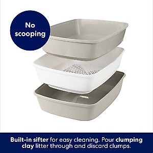 Frisco Sifting Cat Litter Box, Large, 22-in