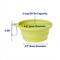Show in main carousel: Frisco Silicone Collapsible Travel Bowl with Carabiner, Chartreuse Green, Medium: 3 cup slide 2 of 8